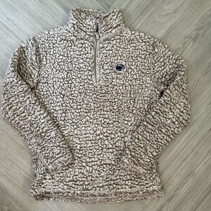 Penn State Fuzzy Fleece Quarter Zip Small